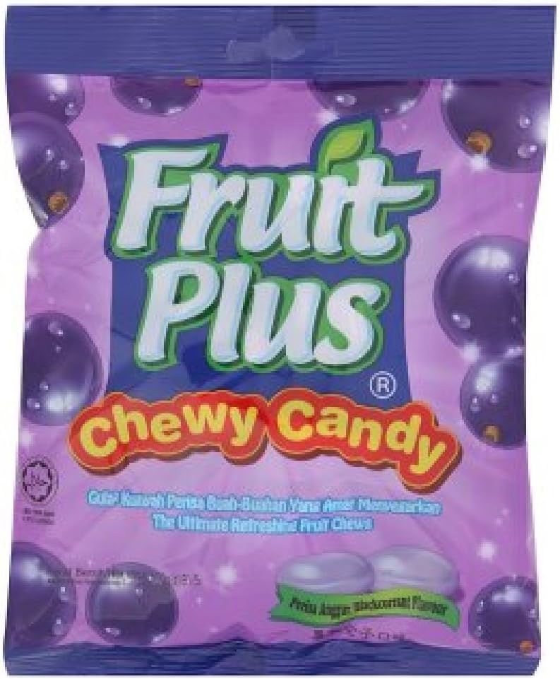 Fruit Plus Chewy Candy 150g (Blackcurrant Flavour, 1 Pack)
