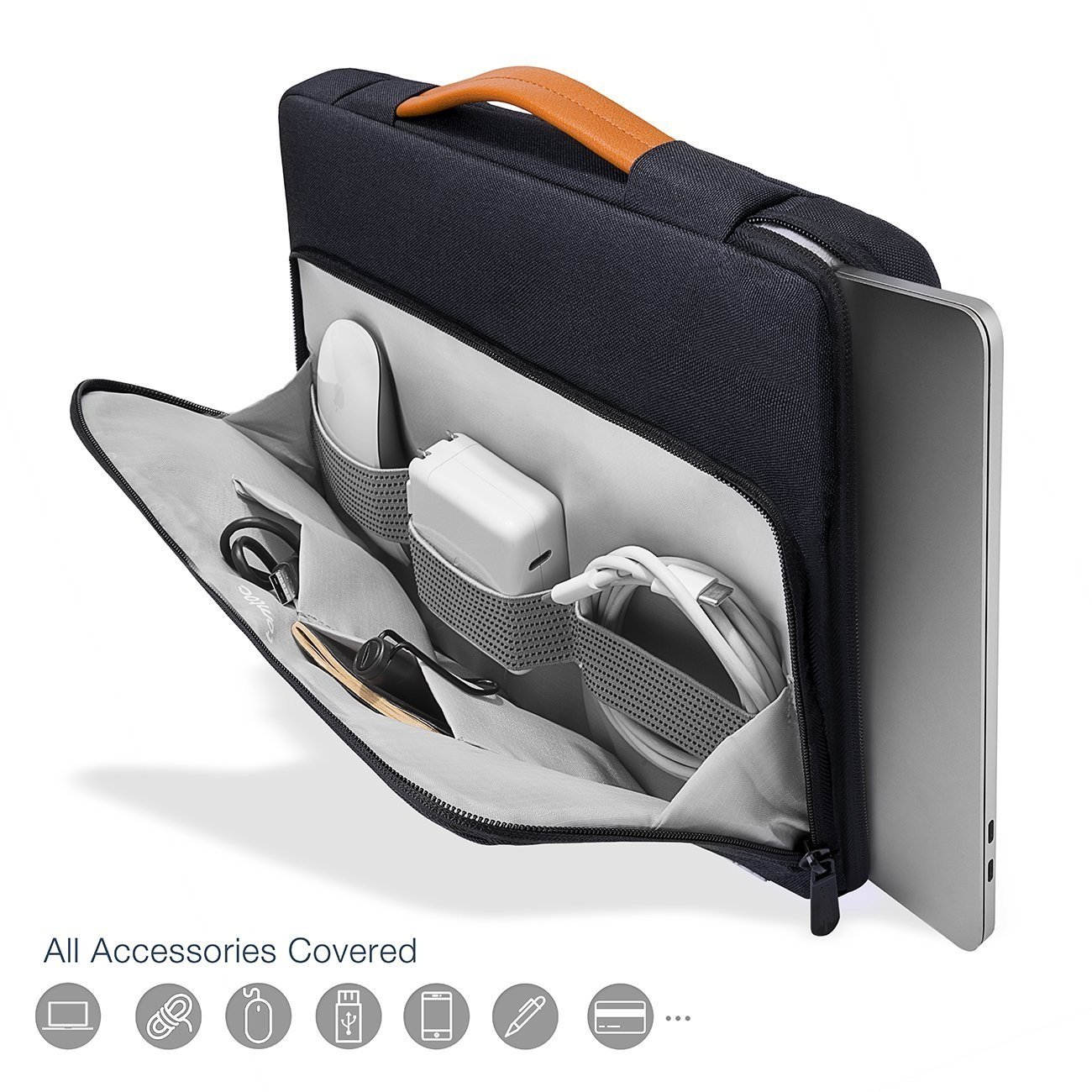 MOCA Laptop Sleeve 13.3 inch, 13-13.3 inch Laptop Sleeve with Handle Compatible with MacBook Air/Pro 13/Pro 14 M5 M4 M3 M2 M1,HP Dell ASUS Lenovo, — Amazon image 3