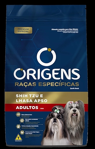 Origens Ração Seca Para Cães Adultos Raças Específicas ShihTzu/Lhasa Sabor Frango 3Kg