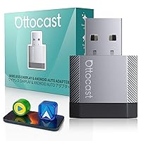 OTTOCAST 2 in 1 Wireless CarPlay e Android Auto Adattatore, Mini Nova 2026 Adapter Senza Fili Ultra