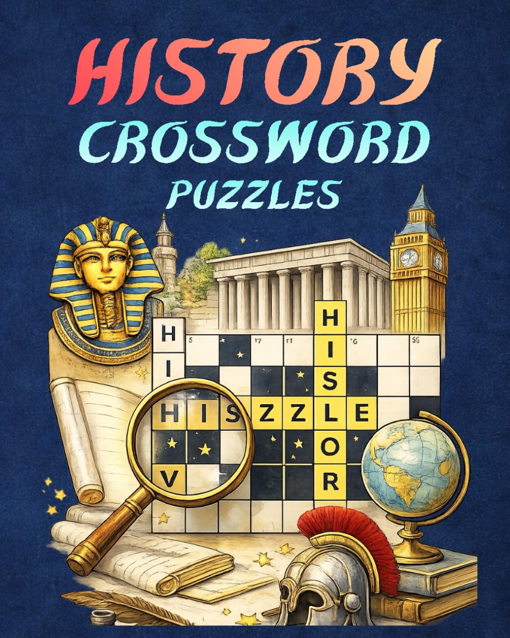 HISTORY CROSSWORD PUZZLES: 100 Challenging Puzzles for Adults