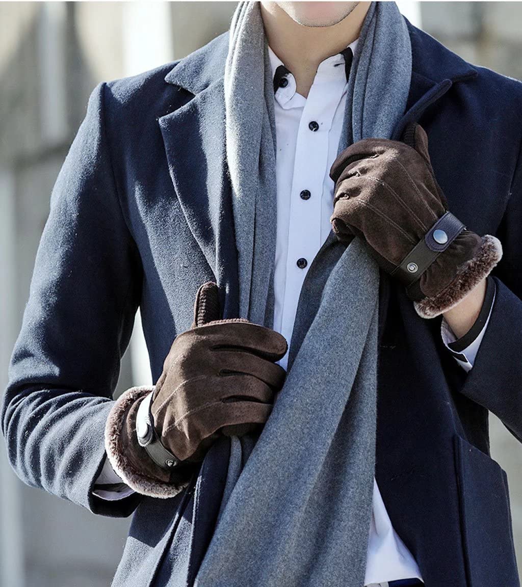 Guantes térmicos Antideslizantes Guantes de Invierno Guantes para Correr con Pantalla táctil, Guantes con Forro cálido para Deportes Ciclismo Senderismo Caminar Montar en Bicicleta