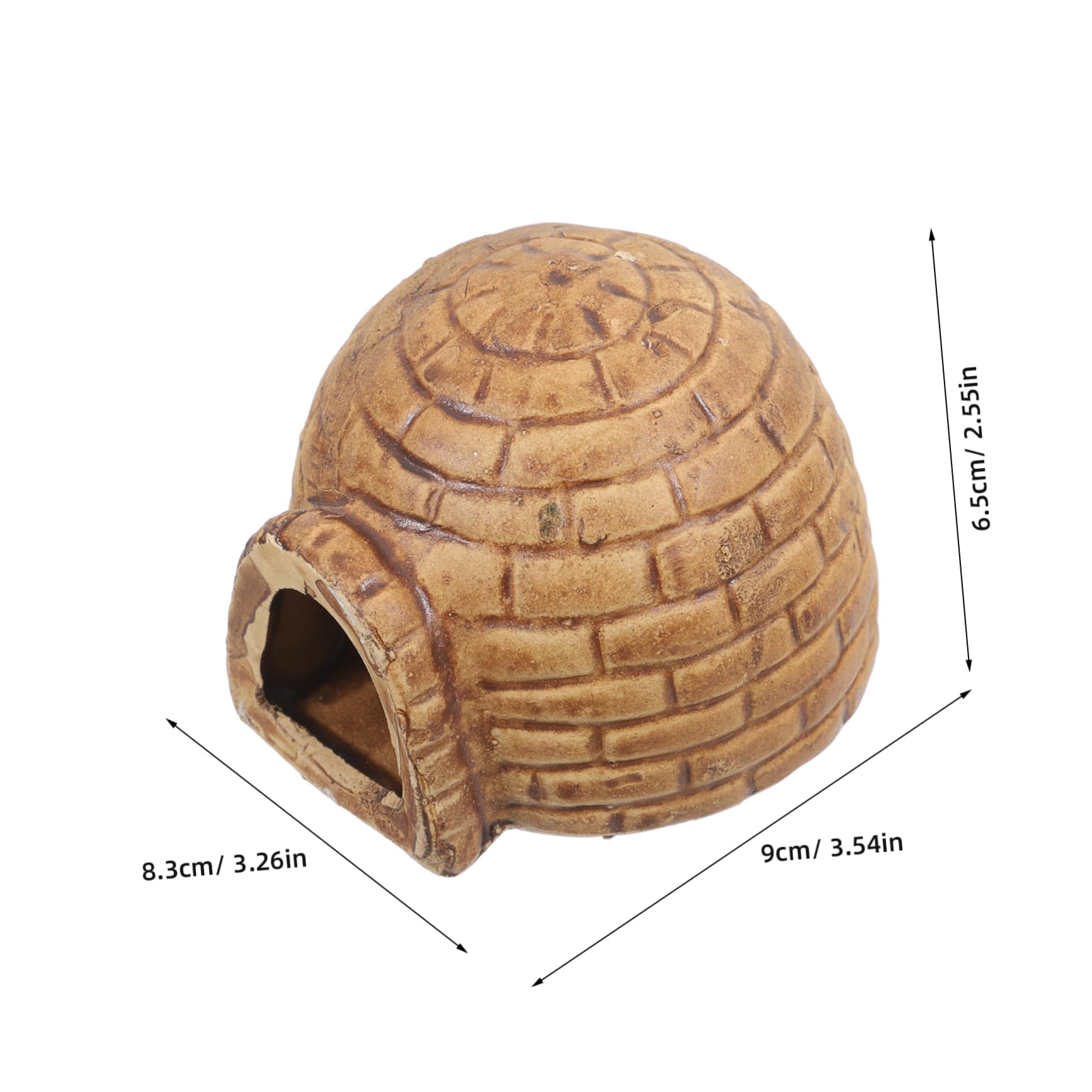 Toddmomy Aquarium Hideout Cave Durable Betta Fish Shrimp Breeding Shelter Natural Aesthetic Reptile Hides for Fish Tank Decorations Enhances Interaction Value