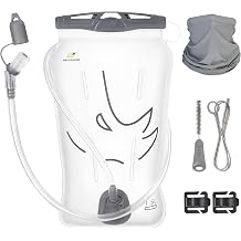 N NEVO RHINO Water Bladder 1L-1.5L-2 Liter, Hydration Bladder for Running Vest, Leak - Proof BPA -Free Water Reservoir Storage Bag for Hiking Backpack Bike Pack