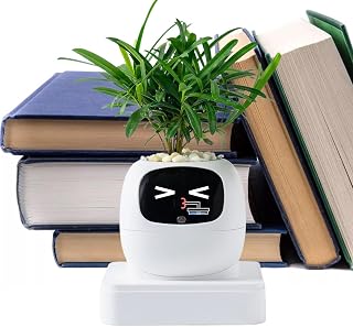 Smart Flower Pot Intelligent Multiple Expressions Planter | Small Cactus Pot for Indoor Apartment Office Living Room Bedroom Balcony Patio Beginners Birthday Valentine's Day Mother's