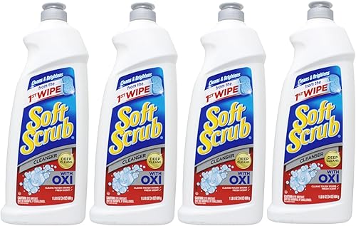 Soft Scrub Limpiador Oxi, 24 onzas (paquete de 4)