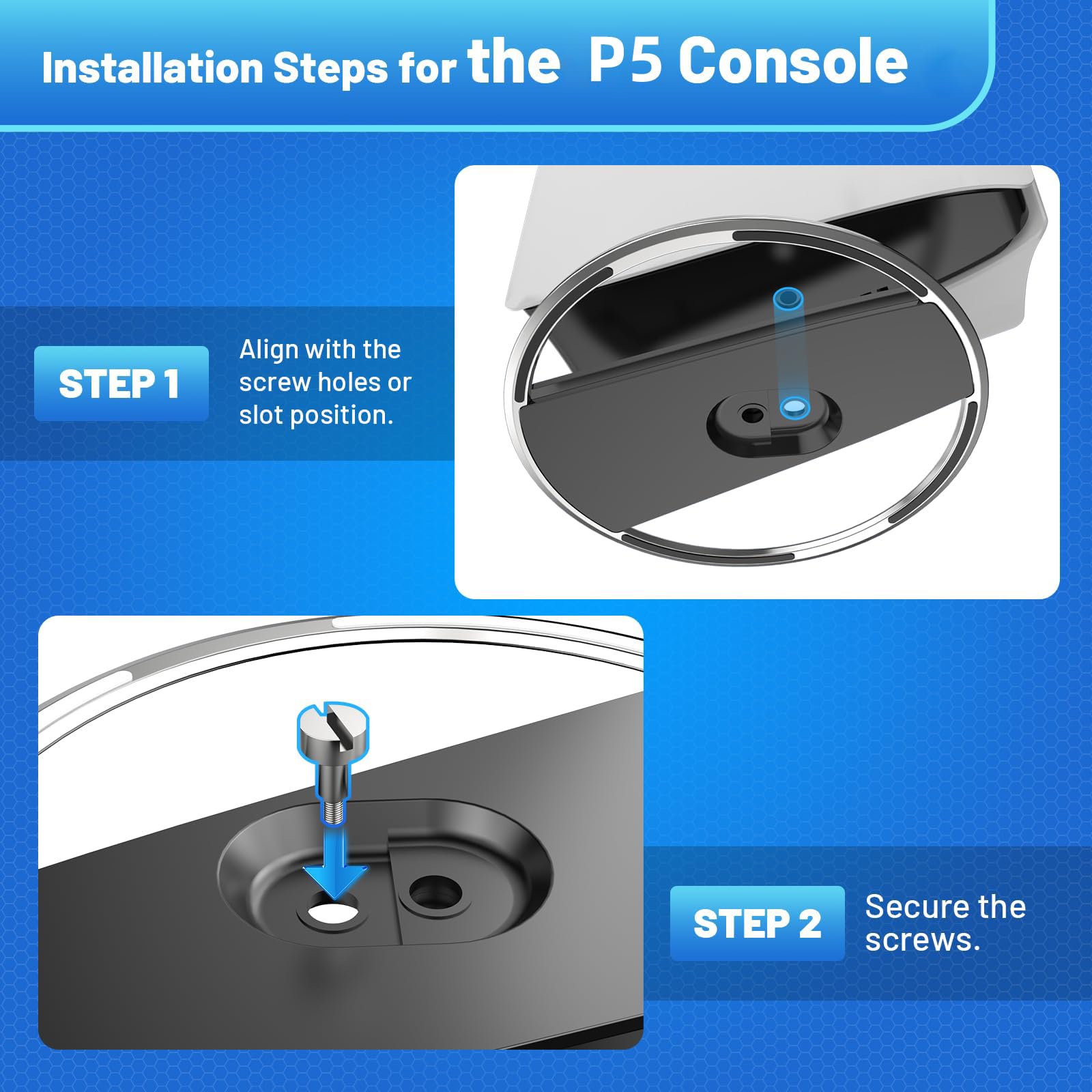 Soporte vertical para PS5 delgado, soporte estable para disco de consola delgada / PS5 y digital, accesorios compatibles con Playstation 5, soporte fácil de instalar con aspecto agradable, un tornillo