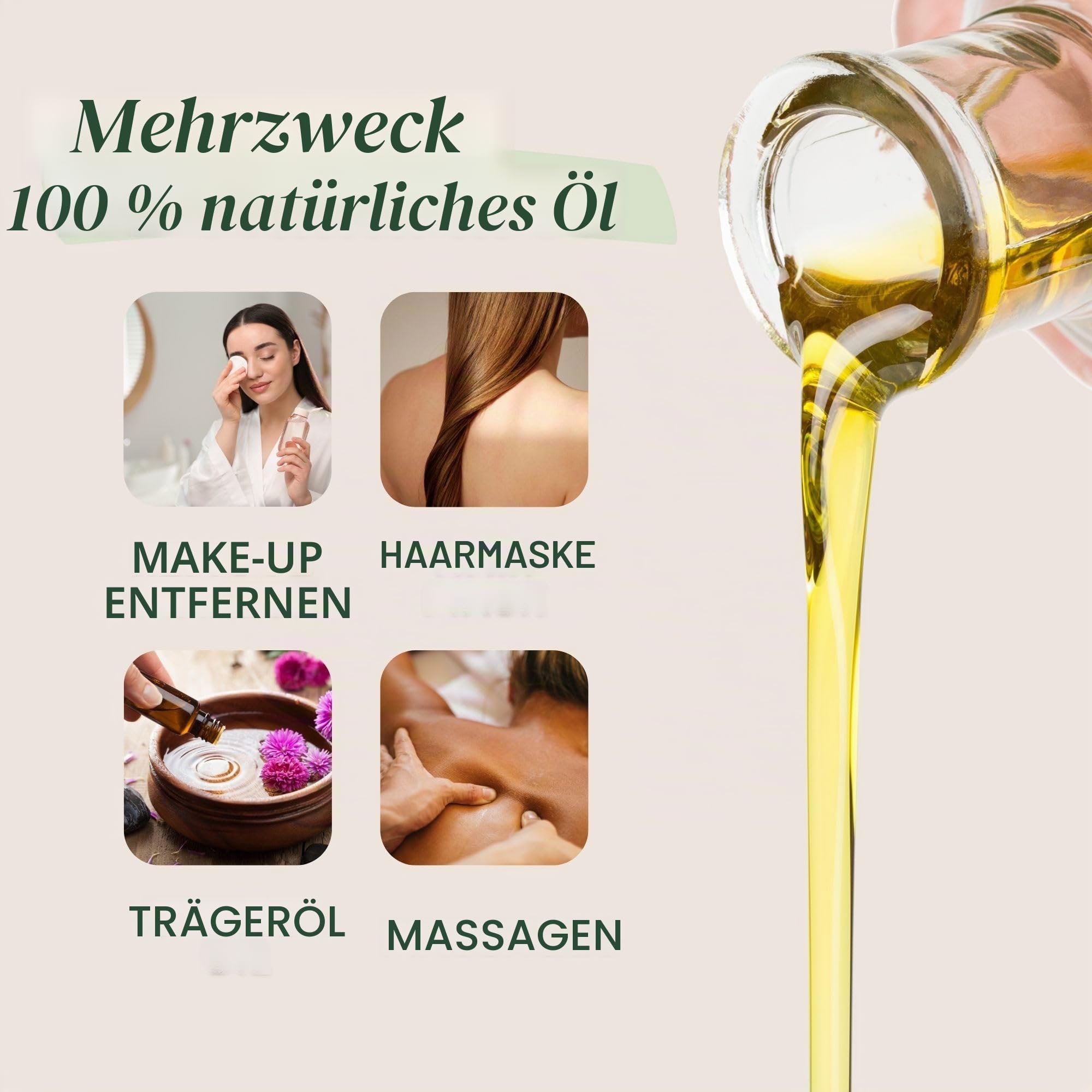 Mandelöl für Haut (Körper und Gesicht) und Haare, Anti Streifen in der Schwangerschaft, für Atopische Haut und Baby, Massageöl. Feuchtigkeitsspendend. Reich an Vitamin E. 100% Rein - 5000 ml 5 L