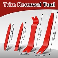 Vista 4 de Keze - Kit de 7 piezas de herramientas de extracción de molduras para automóvil, para paneles de tablero, clips de puerta y tapicería