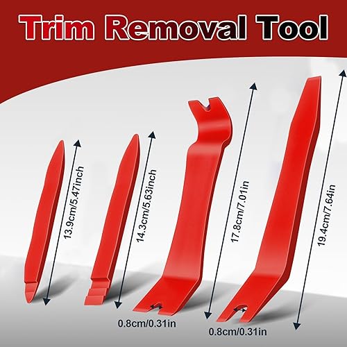 Miniatura 4 de Keze Kit de herramientas de eliminación de molduras automáticas de 7 piezas para panel de automóvil, clips de puerta y tapicería con herramienta de
