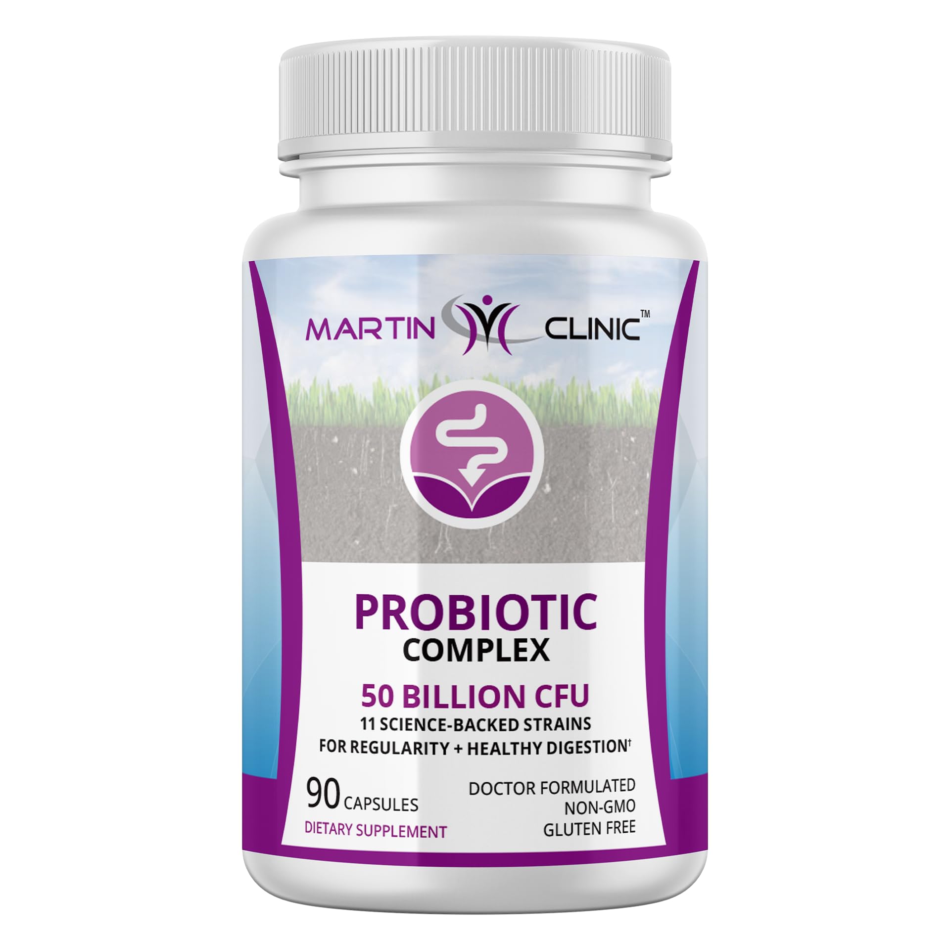 Probiotic for Gut Health & Immune Support — Daily Digestive Balance, Bloating Relief & Better Nutrient Absorption — 60 Capsules