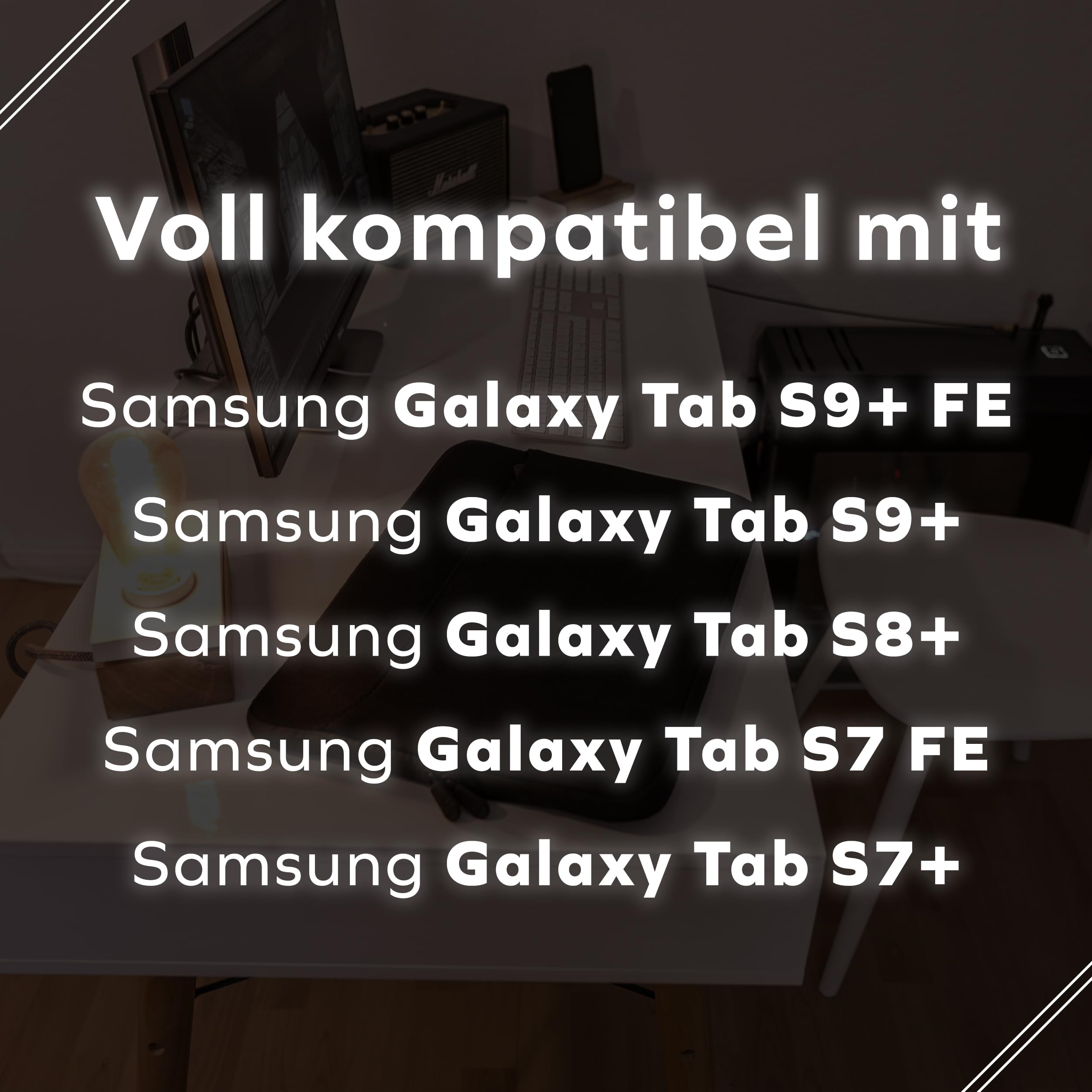 Darkroom etui na tablet Samsung Galaxy Tab S9+ FE / S9+ / S8+ / S7 FE / S7+ (neoprenowy rękaw z dużą kieszenią zewnętrzną, wewnętrzna strona z mikrofibry, płynnie działający zamek błyskawiczny)
