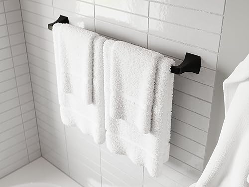Miniatura 5 de Pfister Bruxie BTBBIE3B - Juego de accesorios de baño de 3 piezas con toallero, anillo de toalla y soporte para papel higiénico, montaje en pared,