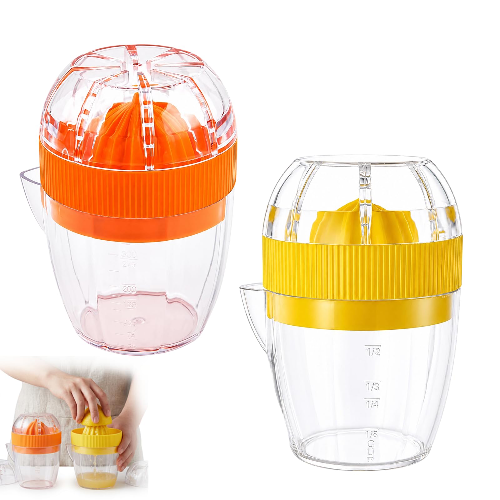 Manual Juicer, Two Colours, Home Kitchen Tool, Citrus Fruit Press