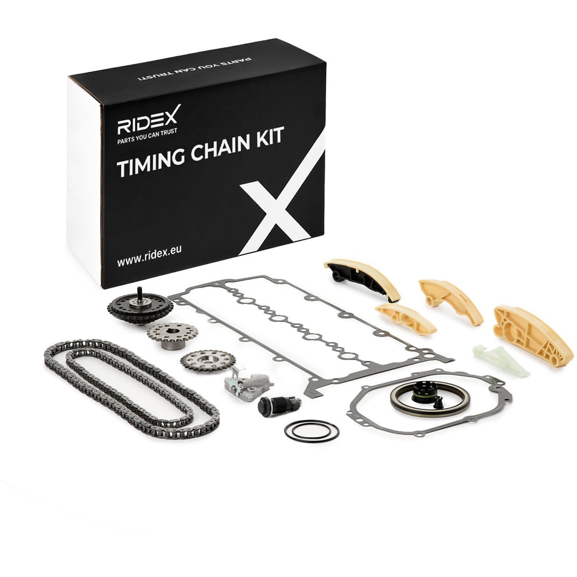 RIDEX 1389T3066 Kit catena distribuzione con guarnizioni con ingranaggio Compatibilità con LAND ROVER Range Rover Evoque L538