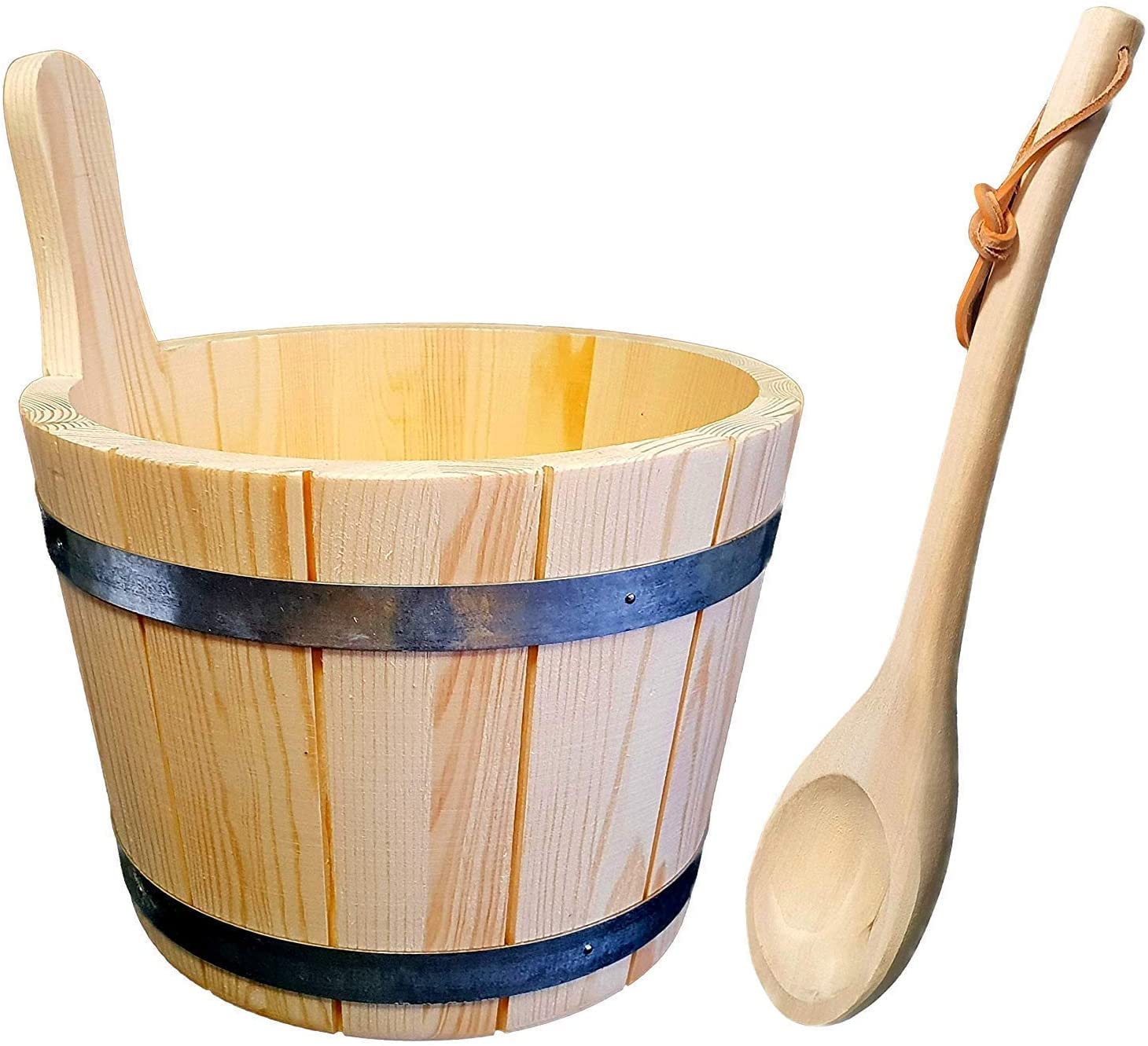 Sauna Starter Set 1 5-tlg. mit Kübel, Einsatz, Kelle und 2 x Saunaduft