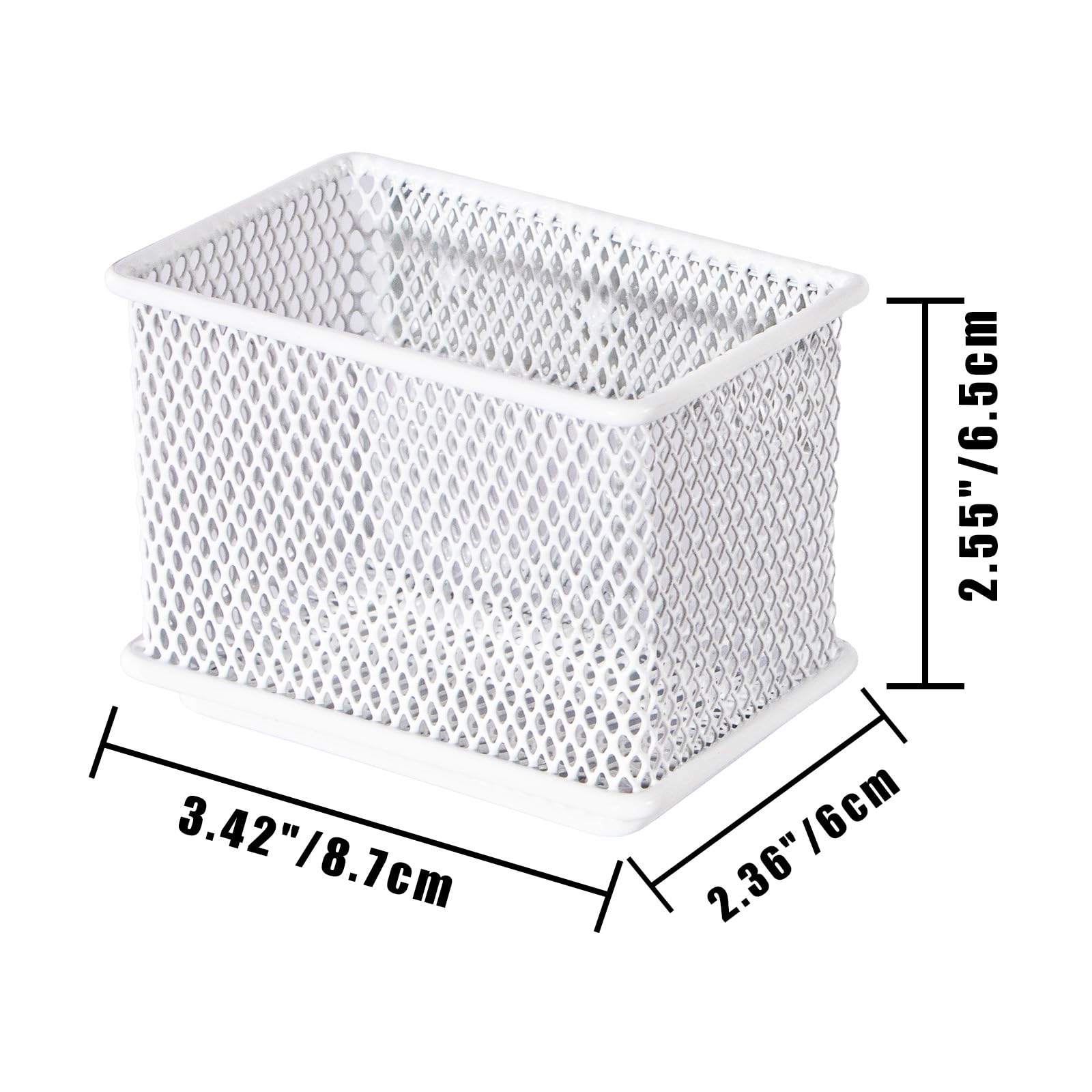 Yeeco Magnetkorb Organizer – Weißer Drahtkorb Mit Starken Magneten Für Kühlschrank & Wand