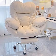Lazy Sofa Gaming Chair with Footrest for Bedroom, Ergonomic Recliner Chair, Large Desk Seat with Backrest for Living Room