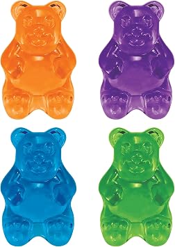 BANZAI Gummy Buddies Pool Diving Toys, 4-Piece Bear-Shaped Set