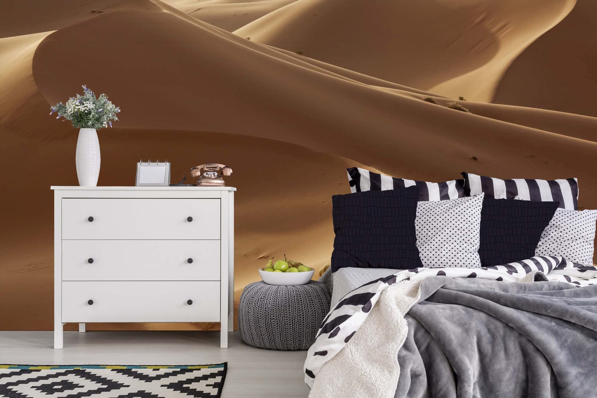 DIMEX LINE Non-Woven Photo Wallpaper Dunes in Sahara 375 x 250 cm - Non-Woven Wallpaper, wall Mural, wall Pictures - Wallpaper for Living Room, Bedroom, Office, Kitchen