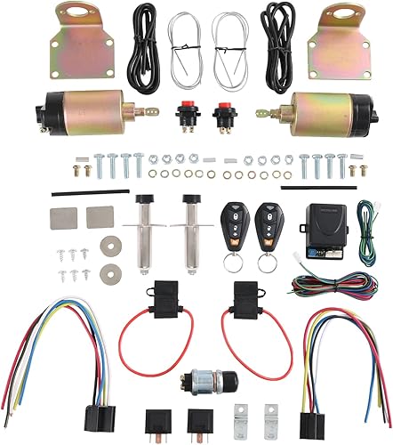 CARMOCAR Kit de 2 puertas con mango afeitado, kit de 2 puertas con control remoto, un juego de 85 libras