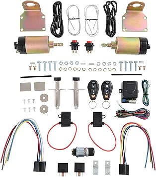 Shaved Handle Door Popper Kit 2 Door Kit With Remote ONE SET 85 lb