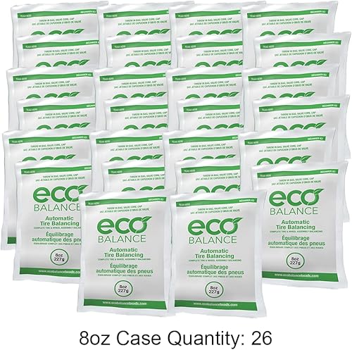 Miniatura 2 de Cuentas de equilibrio ECO - Media caja de 8 onzas - 26 aplicaciones, 26 núcleos de válvula, 26 tapas de válvula, 26 tapas de flujo a través (208