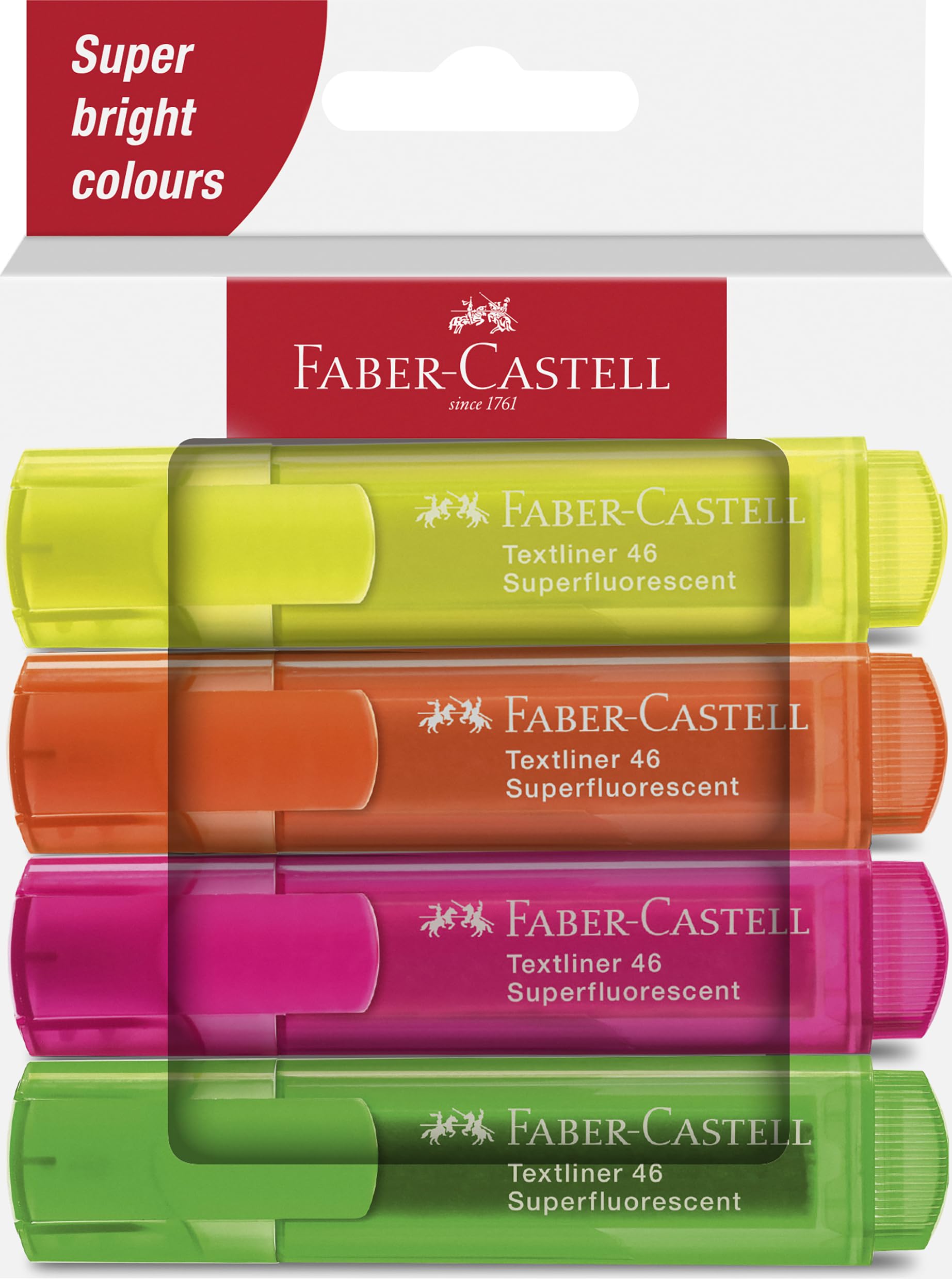 Faber-Castell Highlighter Textliner 46 SF wallet of 4