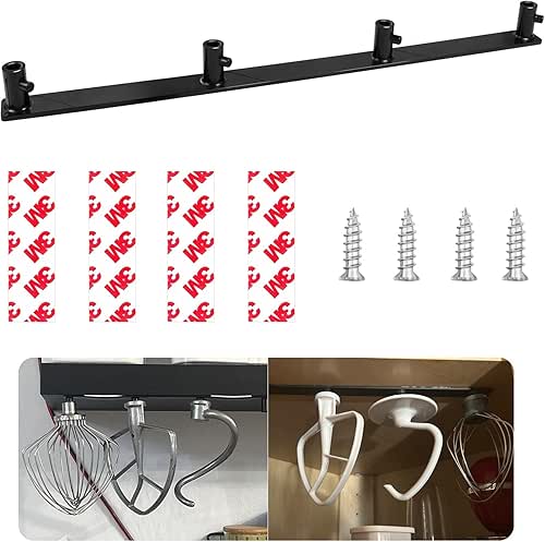 Plastic Stand Mixer Attachment Holder Compatible With Kitchenaid Mixer Accessories,