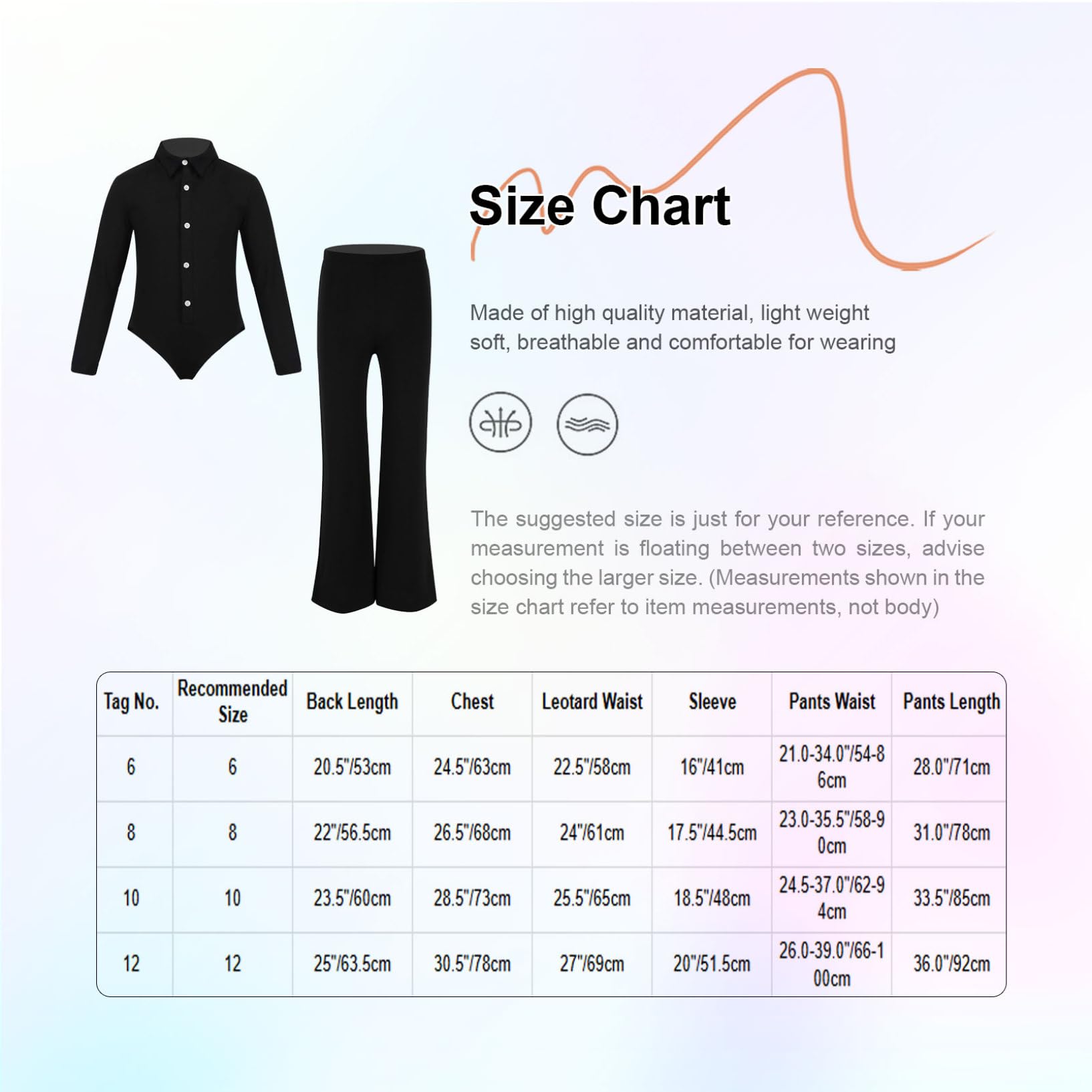 Oyolan Enfant Garçon Justaucorps Danse Latine Body Chemise et Pantalon Danse de Salon Jazz Tenue Patinage Artistique Gymnastique