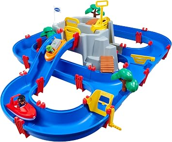 AquaPlay Circuit Aquatique Mountain Lake avec Cascade et Bateaux