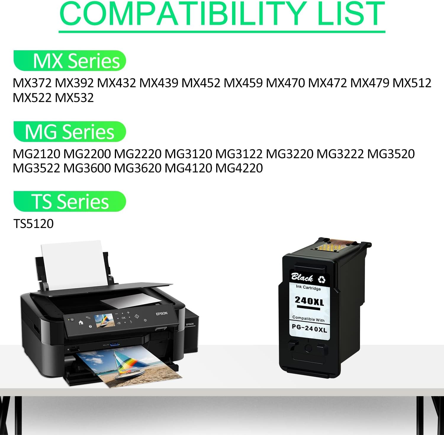Bеѕt Cуbеr Dеаlѕ 🔥 GREENCYCLE Remanufactured Ink Cartridge Replacement for Canon PG-240XL 240 XL Compatible with PIXMA MG3620 MG4220 MG3220 MG2220 MX392 MX432 MX472 MX512 MG3522 MX522 MX532 Printer (Black, 1 Pack) Bеѕt Quаlіtу 🔥 GREENCYCLE Remanufactured Ink Cartridge Replacement for Canon PG-240XL 240 XL Compatible with PIXMA MG3620 MG4220 MG3220 MG2220 MX392 MX432 MX472 MX512 MG3522 MX522 MX532 Printer (Black, 1 Pack)