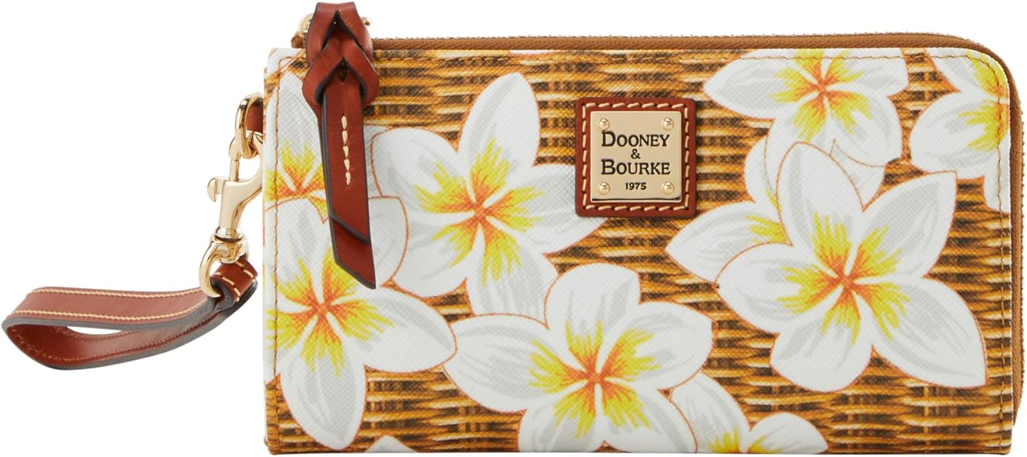 Dooney & Bourke Handbag, Plumeria Folded Zip Wristlet