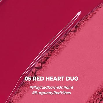 COLORGRAM TINTIN DORY DUO BLUSHER 05 RED HEART DUO | Dual Texture Cream & Powder Blush in One | Natural Flush to Matte Finish Cheek Color | Buildable, Compact Korean Blush for Daily Makeup