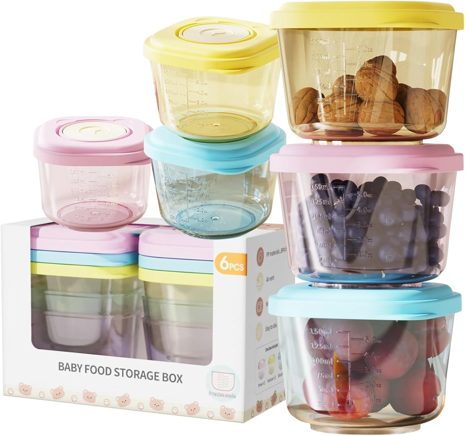 Baby Food Containers – 5...