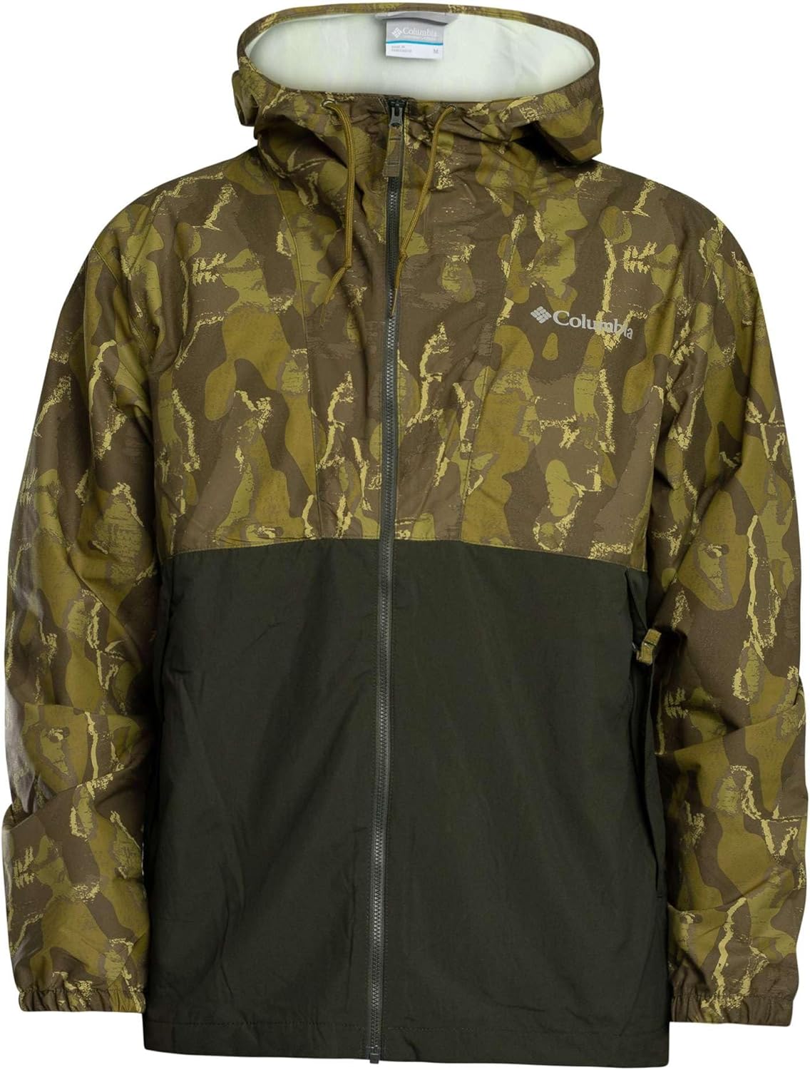 Columbia Men's Spire Valley Novelty Windbreaker Jacket, Mossy Green, XL