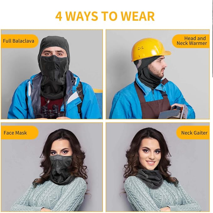 Balaclava térmica impermeable para moto y esquí miniatura 6