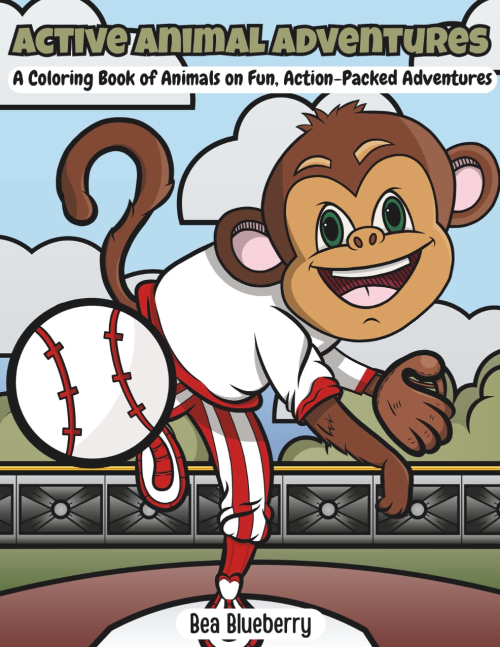 Active Animal Adventures: A Coloring Book of Animals on Fun, Action-Packed Adventures (Epic Coloring Adventures)