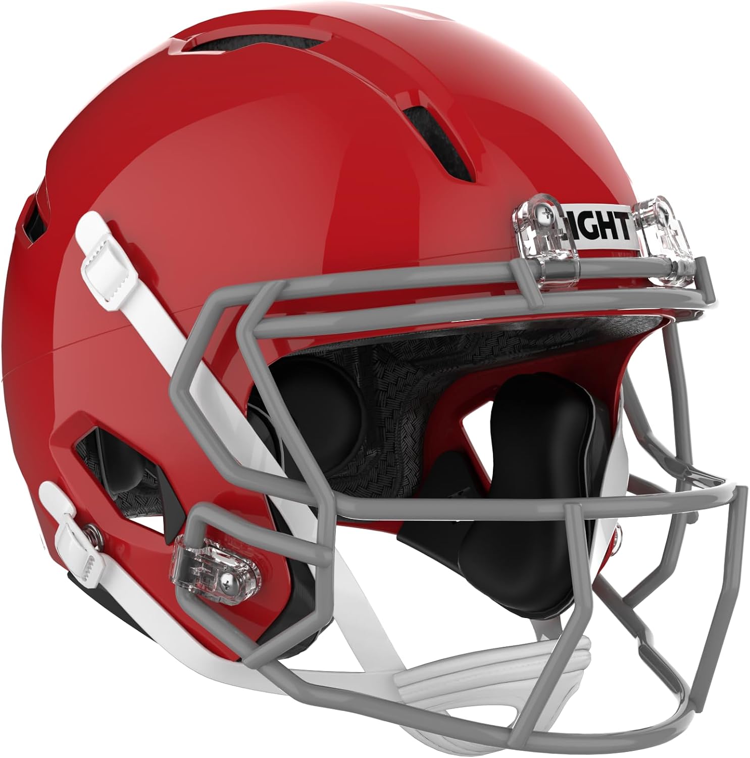 Light Helmets Apache Tomahawk Youth Football Helmet with Facemask and Soft Cup Chinstrap - Lightweight Kids Football Helmet for Tackle Football