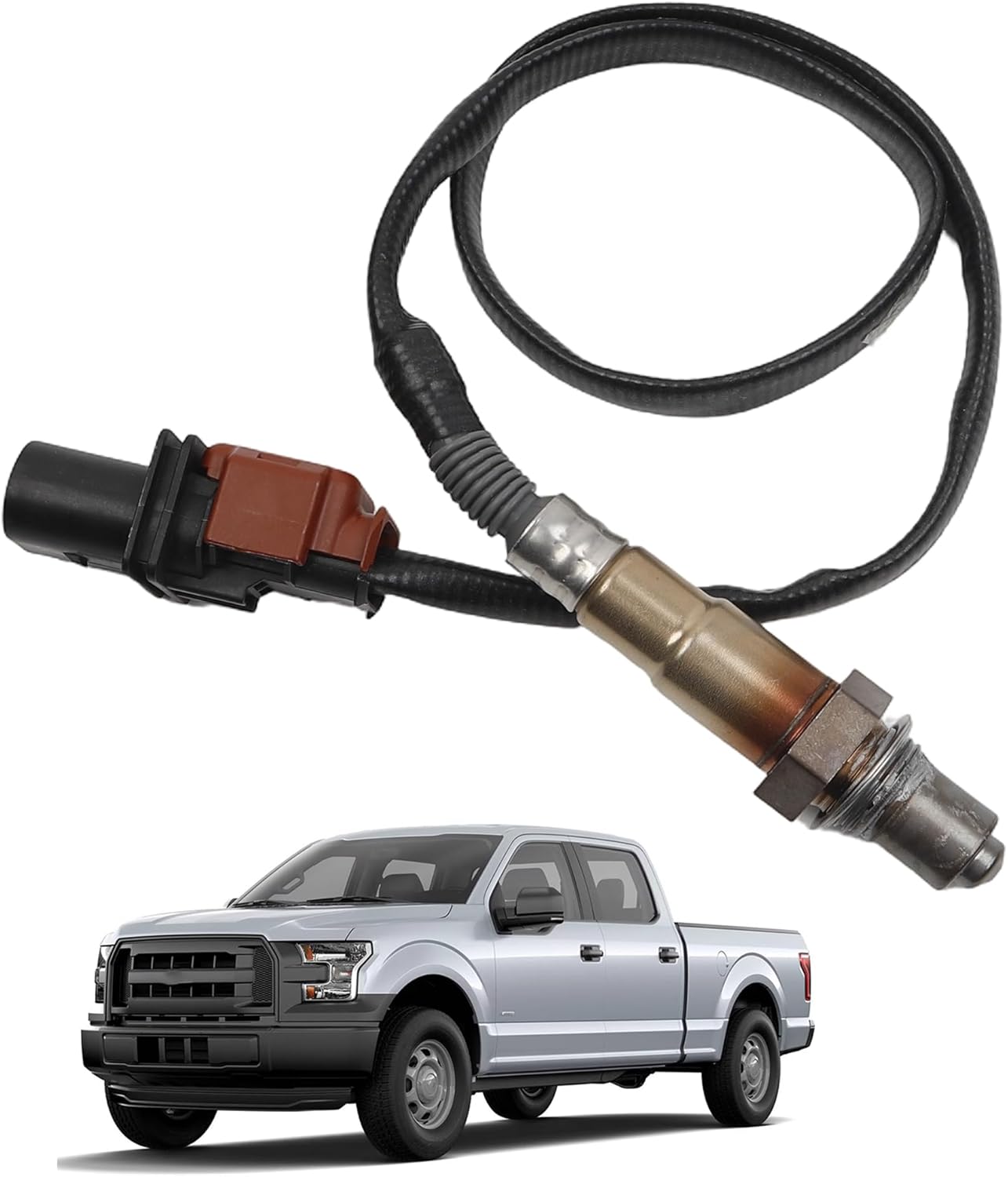 Dasbecan F1FZ-9F472-A Upstream O2 Oxygen Sensor Compatible with Ford F150 F-150 2017-2020 3.5L Expedition 2018-2021 Focus 2015-2018 1.0L Lincoln Navigator 2018-2020 Turbo Ecoboost Replaces# 234-5713