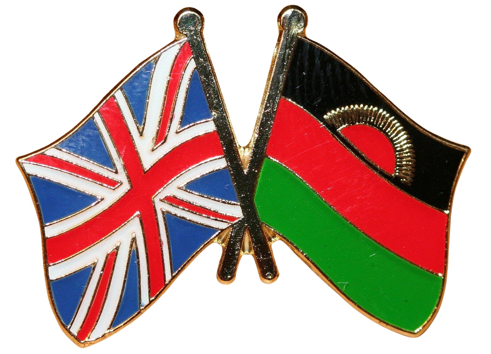 UK & Malawi Friendship Flag Pin Badge