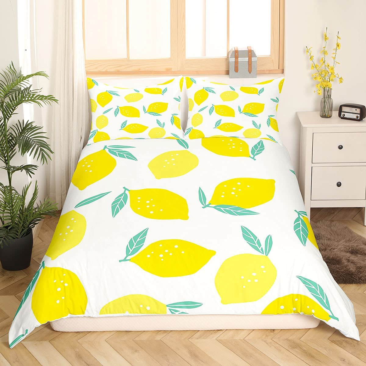Housse de Couette pour Enfants Anti-Transpiration en Lin Doux pour Lit Simple