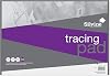 Silvine A2 Professional Tracing Pad. 50 Sheets of Quality Heavyweight Tracing Paper (90gsm)