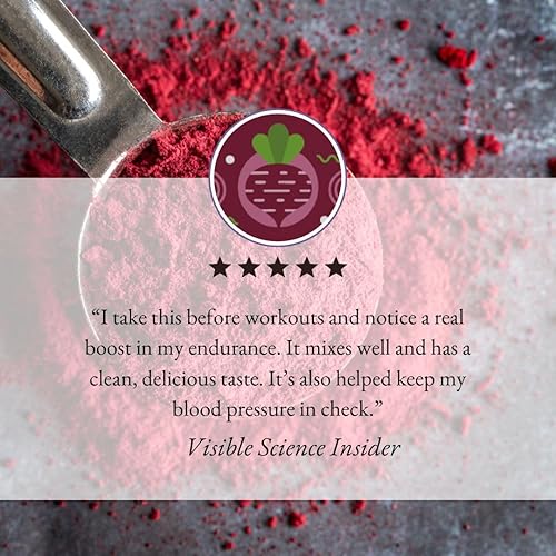 Miniatura 9 de Polvo de raíz de remolacha Superalimento con antioxidantes, soporte de circulación y resistencia, 7.72 oz, 1 tarro