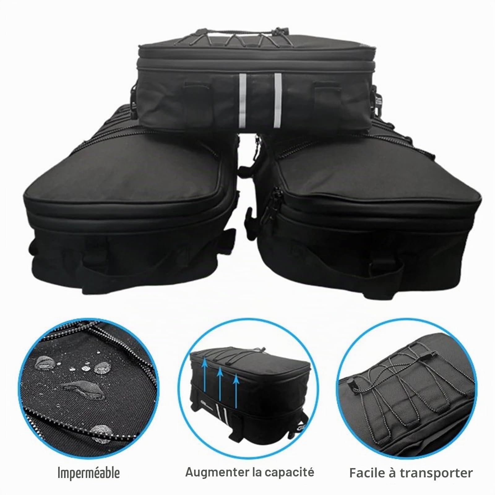 Sacoche De Selle Moto pour BMW R1200GS LC Adventure GS R1200 1250 LC Valise Latérale Bagages Moto Vario Case Sac À Bagages Sacs en Aluminium Sac Moto(2 General Side Bag)