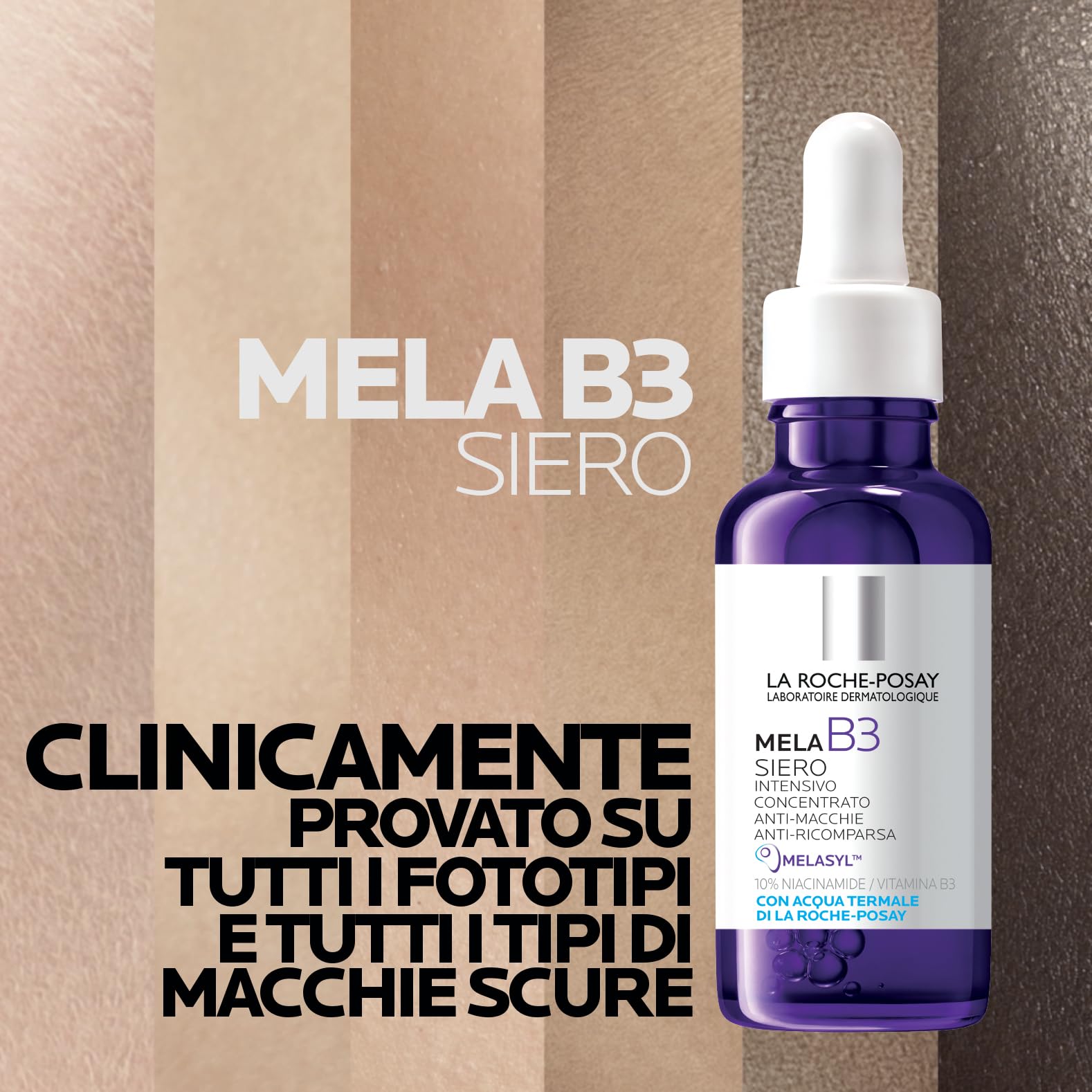 La Roche Posay Mela B3, Siero Intensivo Concentrato Anti-Macchie, Per Tutti i Tipi di Pelle, Azione Anti-Ricomparsa, Incarnato Più Luminoso e Uniforme, Arricchito con Melasyl e Niacinamide, 30 ml