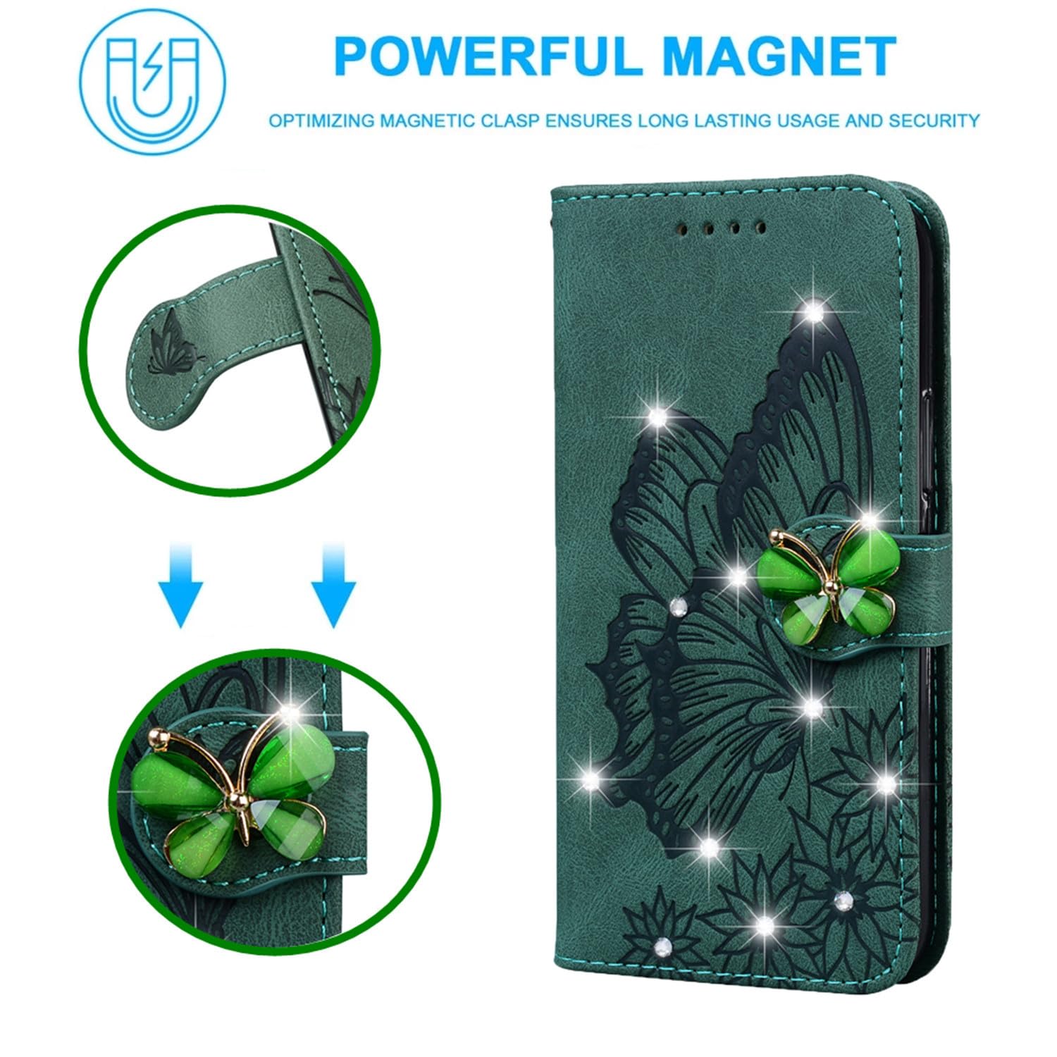 Amazon.com: XYX Wallet Case for iPhone 13, Bling Diamond