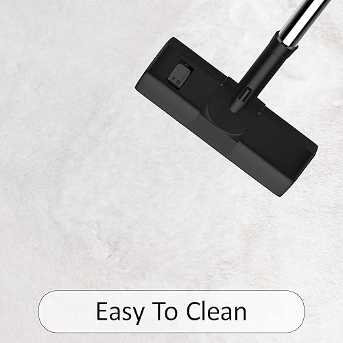 Miniatura 7 de Alfombra blanca de piel sintética de conejo de 6 x 9 pulgadas, alfombra esponjosa para dormitorio, cuarto de bebé, sofá, sala de estar, alfombra de