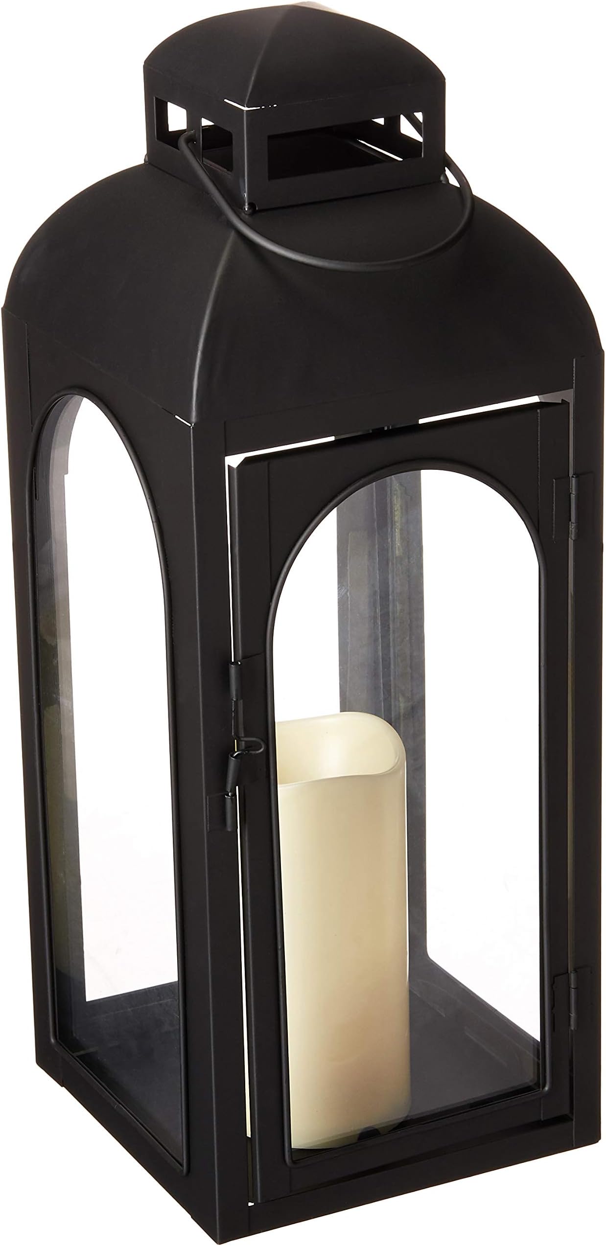 SMART SOLAR 17" BLK MTL Lantern