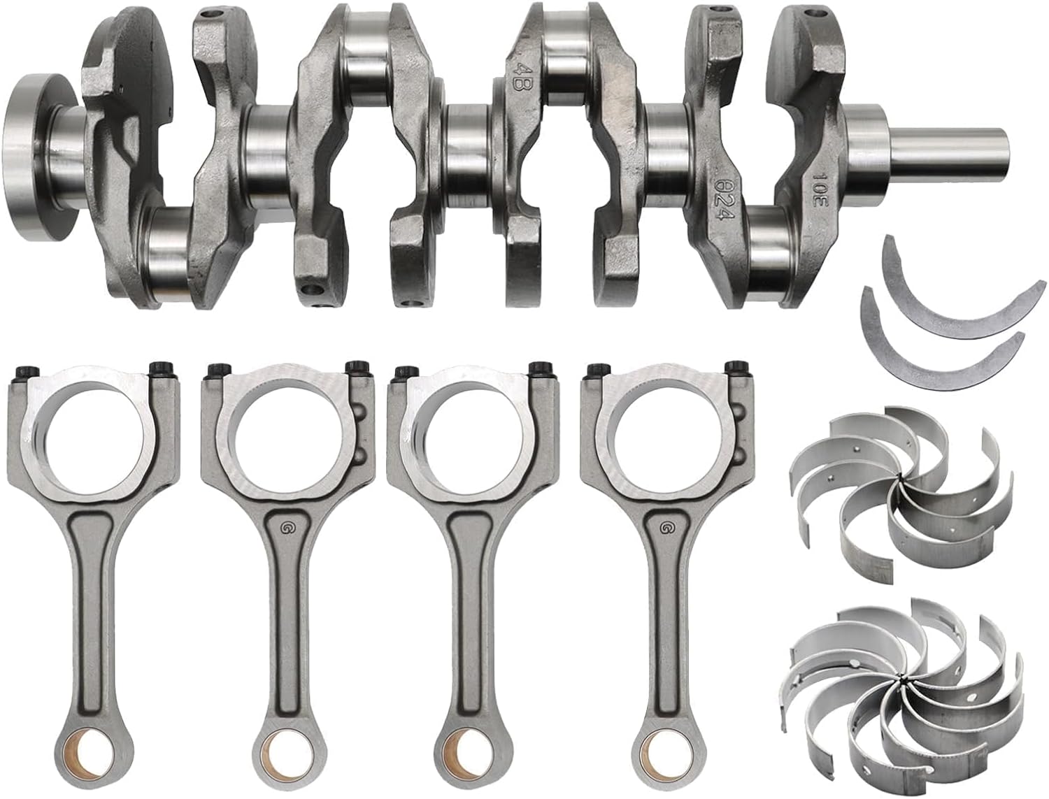 2.4L Engine Crankshaft Main Rod Bearings Kit 231112G200 Compatible with Optima Forte Sonata Santa Fe Tucson Rondo 2010-2020 231112G230